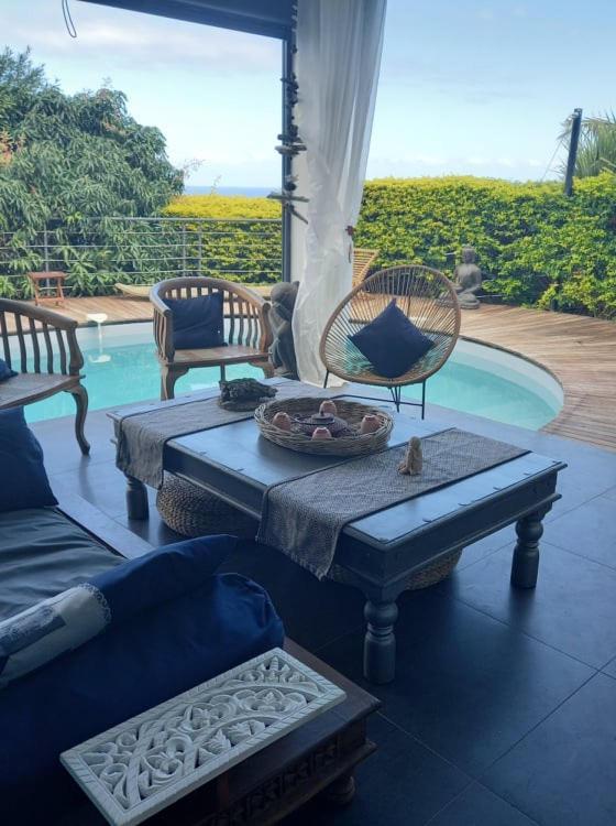 Suite Indigo Jacuzzi Prive Piscine Vue Mer Acces Cuisine Laverie Сен-Пиер Екстериор снимка